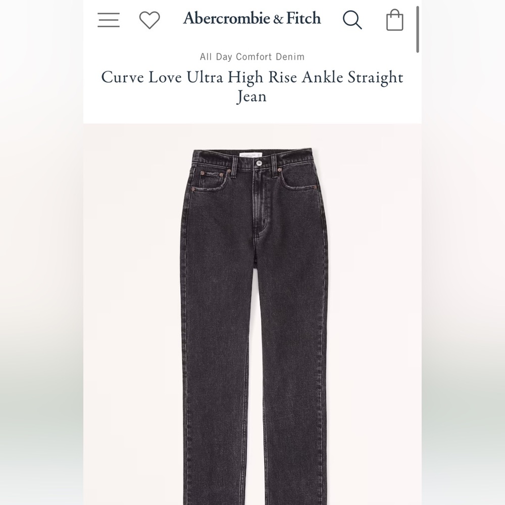 Curve Love Ultra High Rise Ankle Straight Jean 🖤